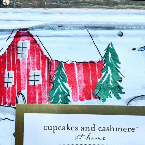 Cupcakes & Cashmere Christmas Tree Holiday Cotton Sheet Set - 4-pc FULL Size - Picture 6 of 7